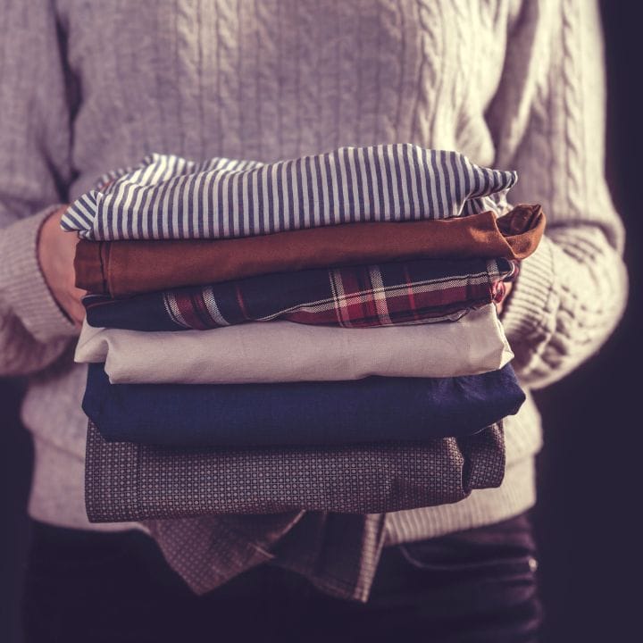 passing down old clothes