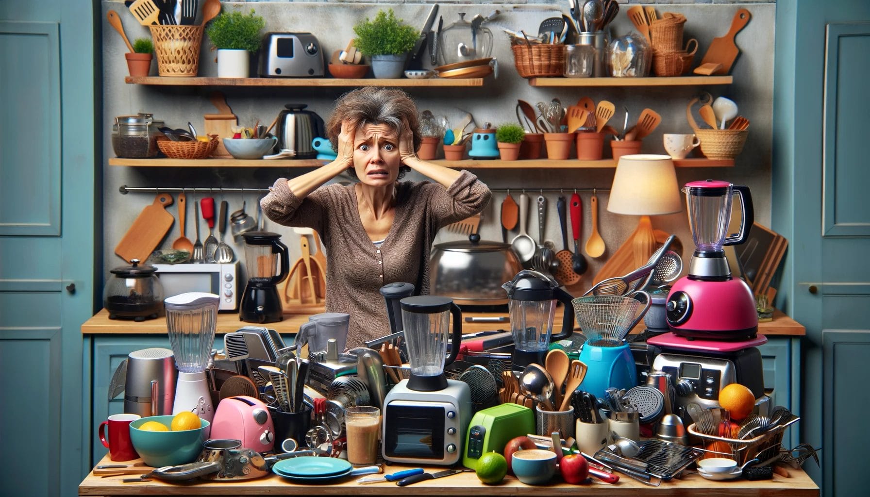 too many kitchen tools